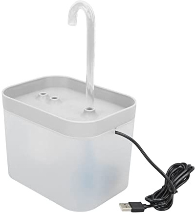 katzenbrunnen, 1,5 l PP-Material trinkbrunnen für katze, IPX8 wasserdichter 25 dB leiser automatischer Katzen-Trinkbrunnen für Haustiere, Hunde und Katzen