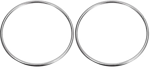 sourcing map 2 Stück O Ringe Edelstahl 304 Metallringe, 140 mm Außendurchm. 5 mm Dicke Geschweißter O-Ring für Befestigung Schrauben Haken Campinggürtel Hundeleinen Taschen Paracord Zubehör