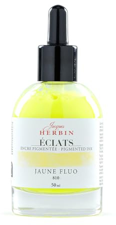 Jacques Herbin 16810TAMZ Tintenflakon Kalligraphie Aquarell 50ml Neon Gelb