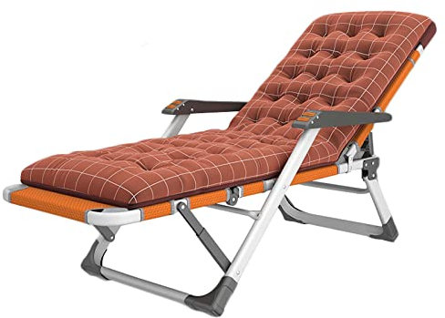 Sonnenliegen 2er Set, extra breite verstellbare Rückenlehne, Klappbett mit Kopfstütze und Wattepad, Relaxsessel für Terrasse, Garten, Camping,G