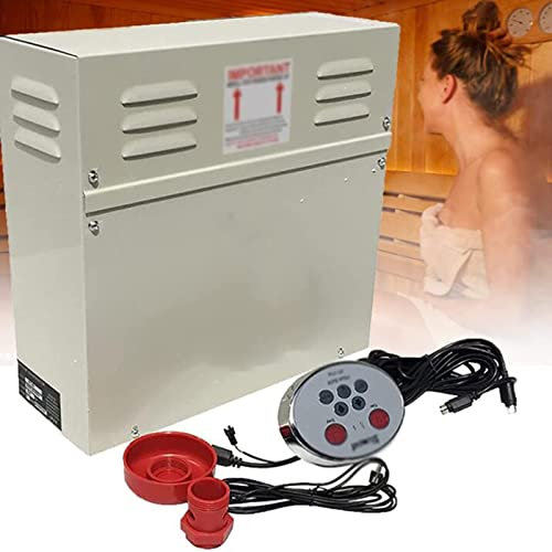 Stufa Sauna 220v 380v 3kw 4.5kw 6kw 9kw 25-55°C Stufa Sauna Stufa Elettrica Stufa Sauna con Display Digitale Controller Esterno Attrezzatura Sauna per Sauna Tradizionale,380V-6000W (380V 9000W)