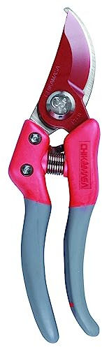 CHIKAMASA PS-8PLUS-R Professional pruning shears for horticulture and flowers with anti-rotation function for lock nut