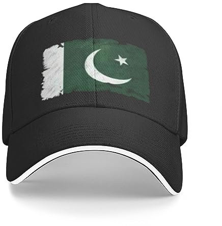 Casquette de Baseball Drapeau du Pakistan et Batteur de l'équipe de Cricket Fans Casquette de Baseball Casquette de Baseball Hip hop Casquette de Rue de Dessin animé personnalisée pour Hommes
