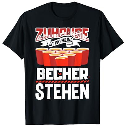 Beerpong Bier Pong Trinkspiel Bierpong T-Shirt