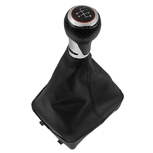 EQUSS Schaltknäufe Kompatibel Mit VW Für Polo 9N 9N2 2002 2003 2004 2005 2006 2007 2008 2009 5 6-Gang-Autozubehör Schaltknaufkopf Hebel Schaltmanschette Kofferraumabdeckung (Color : 5 Speed B0271)