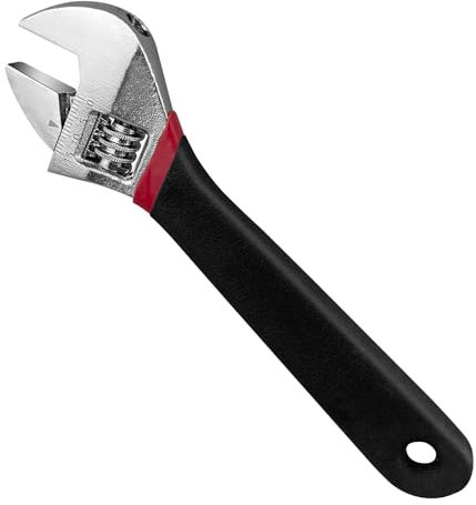 Gentpovth 6 Zoll/150MM Verstellbarer Schraubenschlüssel, Einmaulschlüssel Max 20 mm Maulweite, Rollgabelschlüssel Mit Oberfläche verchromt, für Wasser- und Stromwartung,mechanische Wartung,Baustellen