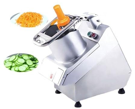 SmPinnaA Commercial Automatic Vegetable Cutter, Multifunctional Potato Onion Slicer, with Safety Interlock Protection, Fruit Vegetable Food Processor, for Restaurant Hotel