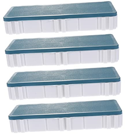 NUOBESTY 4pcs Watercolor Pigment Tray Soft Lid Plastic Paint Palettes Empty Watercolor Case for Artists and Students Portable Painter Supplies