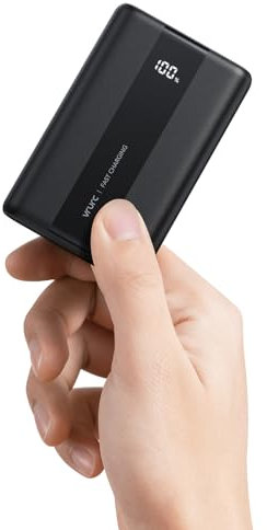 VRURC Power Bank 20000mAh,22.5W Fast Charging Portable Charger USB C Small Battery Pack,QC 4.0 PD 3.0 Portable Charger with 3 Input &4 Output Compatible with iPhone,Smartphones Tablets and More