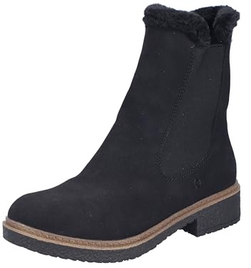 Rieker Mujer Z5076 Chelsea Boot, Negro, 42 EU, Negro, 42 EU