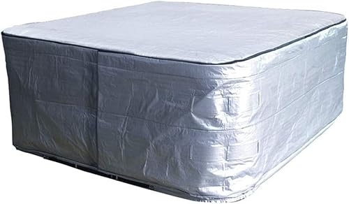 YUJHON Whirlpool-Abdeckung, Spa-Abdeckung, wasserdicht, 170 g, Polyethylen, Sonnenschutz für Whirlpool (241,3 x 241,3 x 88,9 cm)