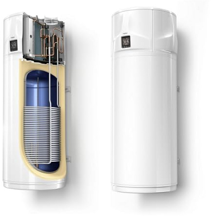 Kompakte wandhängende Brauchwasserwärmepumpe 150 Liter Wärmepumpe Warmwasser Trinkwasser Tesy HPWH 3.2