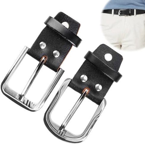 Raykce 2 Stück Gürtelschnalle 40mm Einzelne Gürtelschnalle Herren Damen - Passend für Gürtel von 3,4–3,8 cm reuzschlitzschraube Metall Belt Buckle Ersatzteile für Gürtel, Hosenbund, Taschengurte