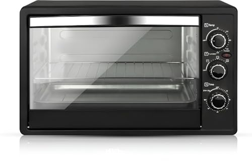 Four Électrique Grande Capacité 48 L, Cuisson Visuelle, Usage Domestique, Fonctions Intelligentes For Gâteaux Et Petit-déjeuner