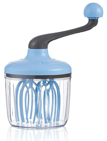 Zambuph Batteur à oeufs ergonomique tenu dans la main agitateur manuel à la main crème lait mousse fouet semi-automatique oeuf blanc agitateur fournitures pour maison