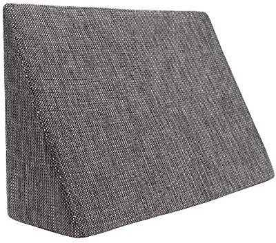 Formalind – Der Fantastische Minikeil 60x40x20cm – Vielseitiges Keilkissen. Lesekissen für Bett & Couch. Komfortable Rückenlehne mit waschbarem Bezug. Formstabiles Reflux Kissen. Grau