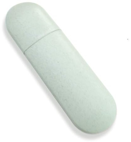 Pejoye Custodia per Spazzolino da Viaggio Eco-Friendly Materiale in Paglia di Grano Supporto per Dentifricio Senza Coperchio in Plastica per Spazzolino Custodia per Tazza D'acqua
