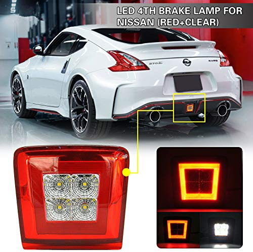 NSLUMO Für 370Z 09- Juke Nismo 13- LED 4. Bremslicht Rückfahrscheinwerfer Nebelscheinwerfer (rot + klar)