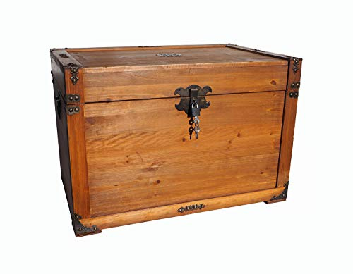 MYBOXES Schatzkiste Piratentruhe Geschenkskiste Größe 48x30x30cm