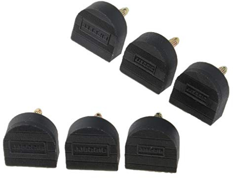Sharplace 3 Paires de Tarauds à Talons Hauts Embouts de Talon En Forme de U - Noir, 20mm