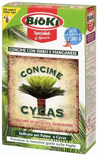 CONCIME CYCAS CON MANGANESE E FERRO AD ALTA EFFICENZA, ASTUCCIO 900 G COMPLETO DI MISURINO GRADUATO