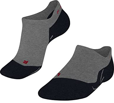 FALKE herr Löparstrumpor RU3 Comfort Invisible M In lyocell funktionsgarn antiblåsning 1 par, Grå Lightgrey 3406, 44-45