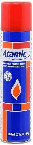 Atomic Gas Feuerzeug 300ml GRATIS Crystal Balls (1x Atomic Gas 300ml)