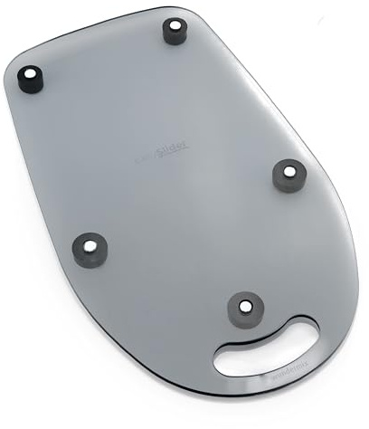 Wundermix - EasySlider® Gleitbrett für KitchenAid Küchenmaschine | KitchenAid Gleitbrett, Gleiter für Küchenmaschine, Unterlage aus Acryl (Transparentes Grau)