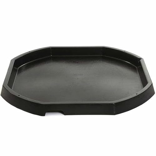 Infanity Tuff Tray: Bandeja de Plástico de Actividades y Juegos para Minimundos (100cm), Negro