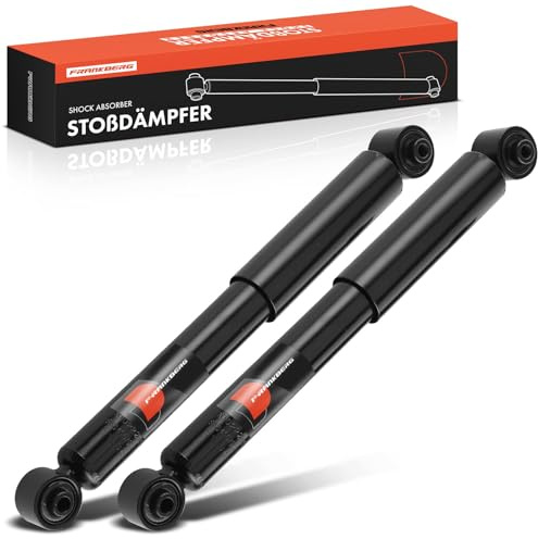 Frankberg 2x Stossdämpfer Stoßdämpfer Hinten Links Rechts 478,5mm Gasdruck | Kompatibel mit Qashqai +2 I J10 NJ10 1.5L-2.0L 2006-2013 Replace# 314039, E6210JD73A