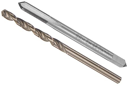 CoCud Gewindebohrer und Bohrer Bit Set M4 x 0.25 3.7mm Metrisch | 1Set, Gewindebohrer und Drehbohrer Werkzeug, Maschinenschraube, Für Gewindeschneiden Reparieren, Gewindebohrer, Bohrer
