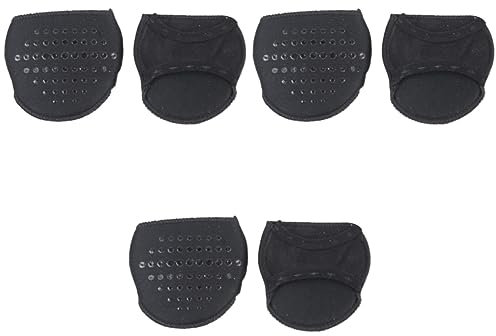 SOLUSTRE 3 Paare Einlegesohlen Schuheinlagen Hohes Fersenpolster Peep-toe-einlegesohle Unterlage Für Schuhe High-heel-schuhpolster Vorfußpolster Fräulein Schwammmatte High Heels