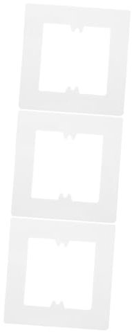 Hemobllo 3stücke Lichtschalterabdeckung Dekorative Wandplatte Aus Einfache Montage Minimalistischer Stil Für Innenräume Passend Für Lichtschalter Und Wandgeräte
