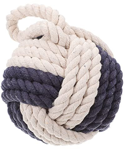 Seilknoten-Türstopper, Leinen-Kugel-Türstopper, dekorativer nautischer Knoten-Türstopper, Fensterkeil, Seilball-Buchstütze, Seemannsknoten-Türstopper/677