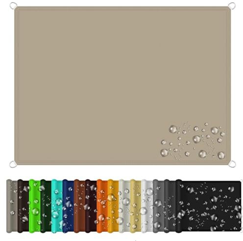 Sun Shade Sail 1.5 x 2 m Rectangle Net Sun Mesh Shade Canopy Anti-Uv Dustproof Windproof for Outdoors, Garden, Patio, Yard, Party, Taupe
