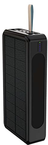 Power Bank - Power Bank Solare Da 500000 MAh | Caricabatterie Portatile Impermeabile A Ricarica Rapida Con Torce A LED | Power Bank Wireless Portatile Resistente Alle Cadute Per Interni Ed Esterni