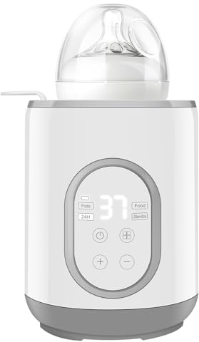 Vicloon Chauffe Biberon, 8 en 1 Chauffe-Biberons Électrique Rapide, avec Stérilisateur/di Temporizzazione/Contrôle de la Température Funzione, pour Chauffage des aliments pour bébés.