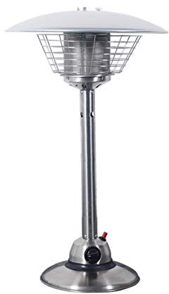 Riscaldatori da patio Riscaldatore da tavolo per patio Impermeabile Pesante Portatile Interno Esterno Pozzi del fuoco Bombola di gas propano o butano per gazebo Giardino Campeggio Riscaldatori da gi