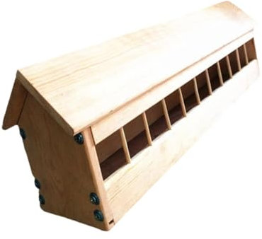 F Fityle Futterspender für Tauben aus Holz, Futtertrog, Vogelspender, Gartenvögel, Futterspender für Tauben