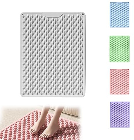 LmlJoo Silicone Cushion Portable Foot Reflexology Pad Foldable Foot Massage Mat Pressure Point Massage Mat Anti-Fatigue Standing Desk Mat Standing Pad Relieves