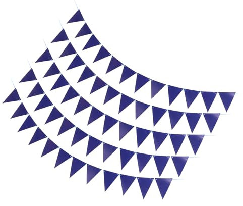 KOMBIUDA 5stücke Dreiecksflaggen Für Garten Dekoration Blanko Wimpel Für Geburtstagsfeiern Und Wiederverwendbare Partydeko Für Innen Und Außen Einfache Handhabung Design