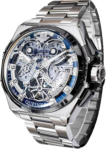 OUPINKE herrenuhren Automatische mechanische Armbanduhr Klassisch Saphirkristall Tourbillon Uhr in Zusammenarbeit mit Designern