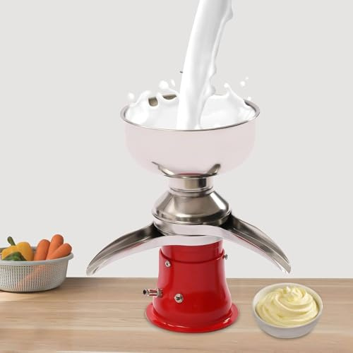 BOOZXCV Milk Cream Centrifugal Separator,Stainless Steel Cream Separator,Electric Milk Cow Cream Separator,Electric Milk Skimmer,13.2Gal/H,for Cow Goat Milk
