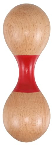 VICASKY Holz Shaker Instrument Für Junge Mädchen Doppelköpfiges Shaker Spielzeug Aus Holz Schlaginstrument Für Kleinkinder Musik Handgerät Klanginstrument Musikspielzeug Maracas