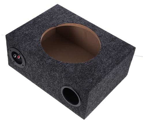 Sosoport Caisson De Basse Voiture Bois Robuste Boîte Scellée pour Subwoofer Auto Enceinte Audio Renforcée pour Basses Profondes