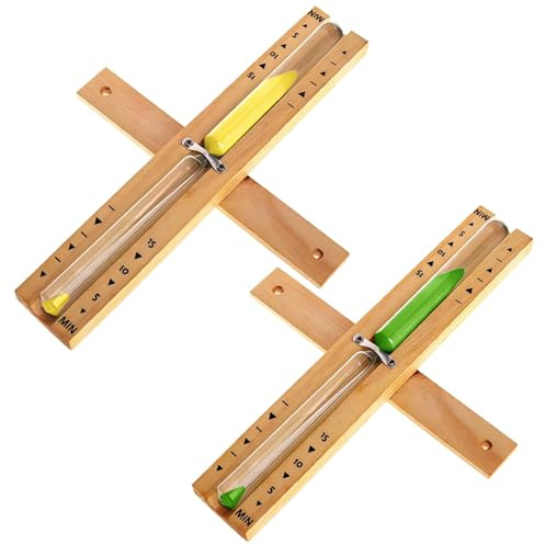 Cadre en bois rotatif 2 pièces minuteur 15 minutes, sablier de sauna, livraison aléatoire 6 couleurs, idéal pour salle de sport et plus de salle de bain