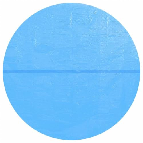 Genérico Pellicola Galleggiante Solare PE Rotonda 381 cm per Piscina Blu,Blu,1.8kg,90345