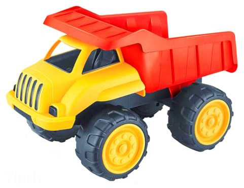 HEMOTON Large Medium Sand Truck for – Sturdy Beach Construction Vehicle with Tough Wheels, Educational Sand Play Truck for Outdoor Sandbox Fun