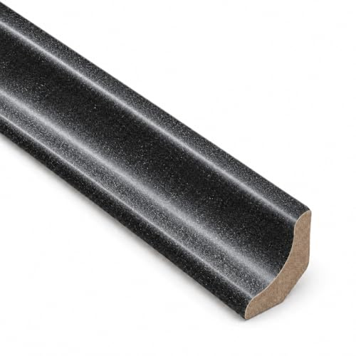 Flooring Supplier UK Natural Slate Scotia Beading 2.4M x 10 Pack | Black Slate Effect Laminate Flooring Edge Trim | MDF Expansion Gap Cover | Stone Effect Scotia for Laminate & Engineered Flooring