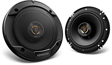 Kenwood KFC-1666R Road Series Car Speakers (Pair) - 6.5 2-Way Car Coaxial Speakers, 300W, 4-Ohm Impedance, Cloth Woofer & Balanced Dome Tweeter, Heavy Duty Magnet Design